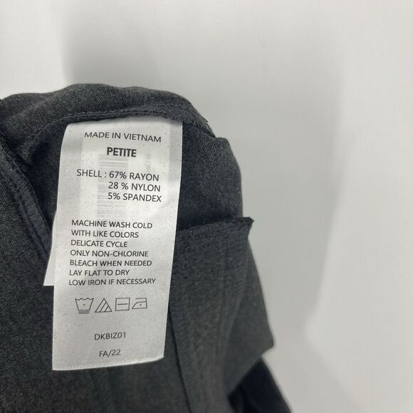 Quince Pants Size Medium Womens Charcoal Ultra Stretch Ponte Straight Leg Career - Picture 7 of 8